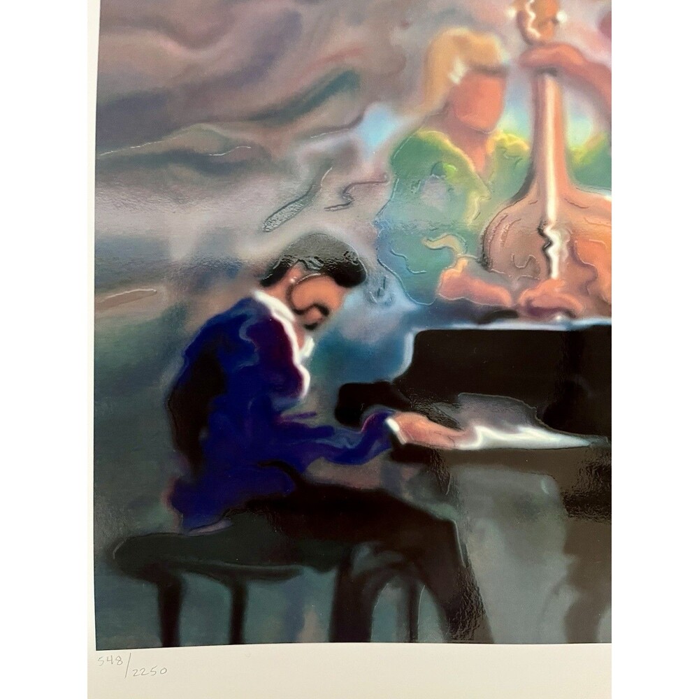 Steve Bloom "Cool Jazz" Signed Limited Edition Seriolithograph Art Print COA - Picture 2 of 14